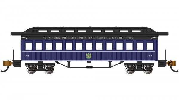 Bachmann 13451 N Scale Old Time Passenger Coach Baltimore & Ohio B&O 1083