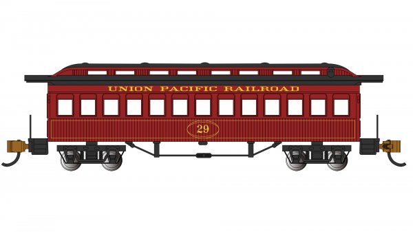 Bachmann 13454 N Scale Old Time Passenger Coach Union Pacific Railroad 29
