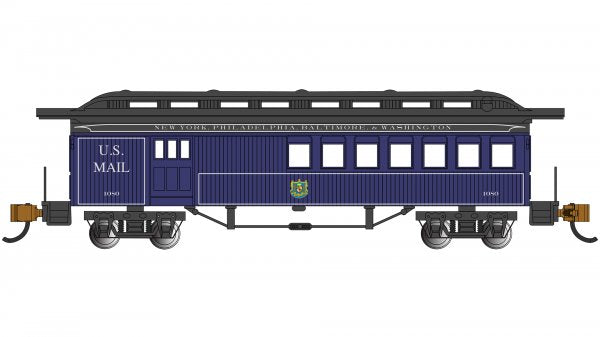 Bachmann 13551 N Scale Old Time Passenger Combine Baltimore & Ohio B&O 1080