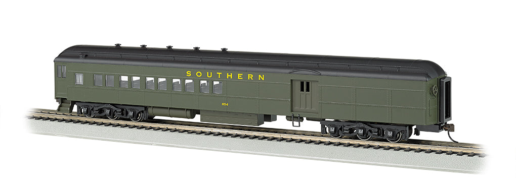 Bachmann 13606 HO Scale 72' Heavyweight Combine Southern 654 with Lighted Interior