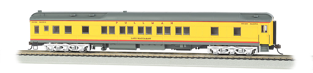 Bachmann 13905 HO Scale 80' Heavyweight Pullman Sleeper Union Pacific "Lake Waccamaw" UP Lighted Interior