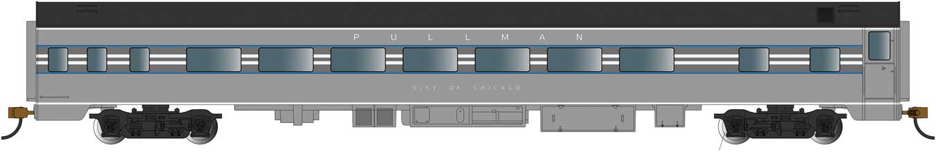 Bachmann 14216 HO Scale 85' Smooth-Side Coach New York Central "City of Chicago"