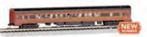 Bachmann 14261 N Scale 85' Lighted Smooth-side Coach Pennsylvania PRR 4284 (Fleet of Modernism)