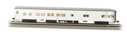 Bachmann 14308 HO Scale 85' Lighted Smooth-side Observation Aluminum Unlettered