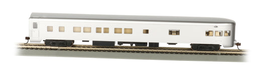 Bachmann 14308 HO Scale 85' Lighted Smooth-side Observation Aluminum Unlettered