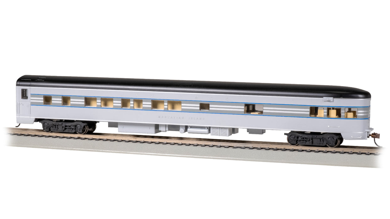 Bachmann 14313 HO Scale 85' Lighted Smooth-side Observation New York Central "Manhattan Island"