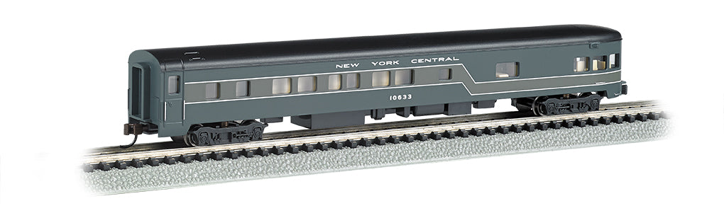 Bachmann 14355 N Scale 85' Lighted Smooth-side Observation New York Central NYC
