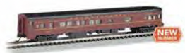 Bachmann 14359 N Scale 85' Lighted Smooth-side Observation Pennsylvania "Keystones" PRR 1132