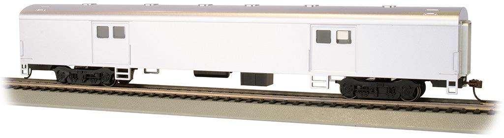 Bachmann 14405 HO Scale 72' Smooth-Side Baggage Car Aluminum Unlettered