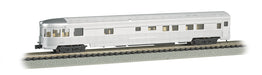 Bachmann 14554 N Scale 85' Lighted Fluted Observation Passenger Car - Unlettered