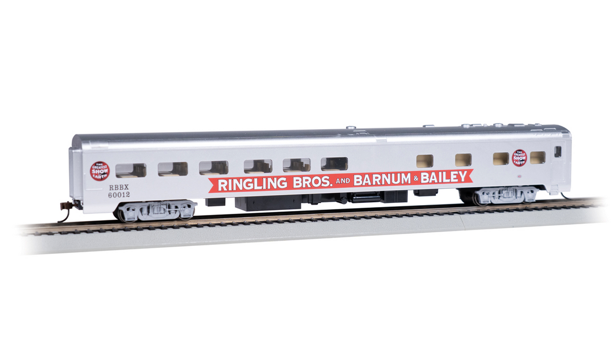 Bachmann 14807 HO Scale 85' Dining "Pie" Car Ring Bros. Circus Red Unit 60012