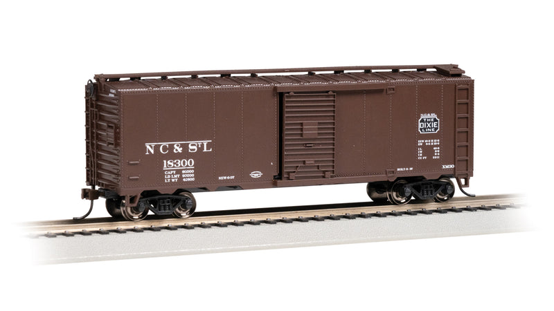 Bachmann 15014 HO Scale 40' Steam Era Boxcar "Dixie Line" NC&StL