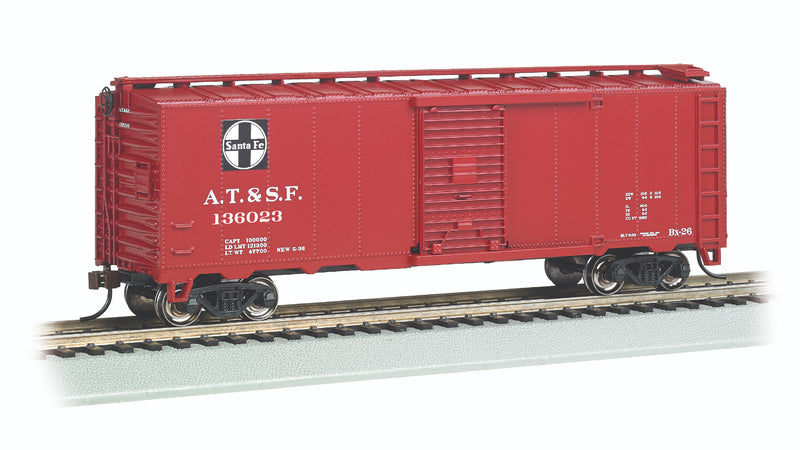 Bachmann 15016 HO Scale 40' Steam Era Boxcar Santa Fe ATSF 136023