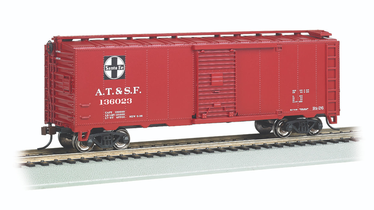 Bachmann 15016 HO Scale 40' Steam Era Boxcar Santa Fe ATSF 136023