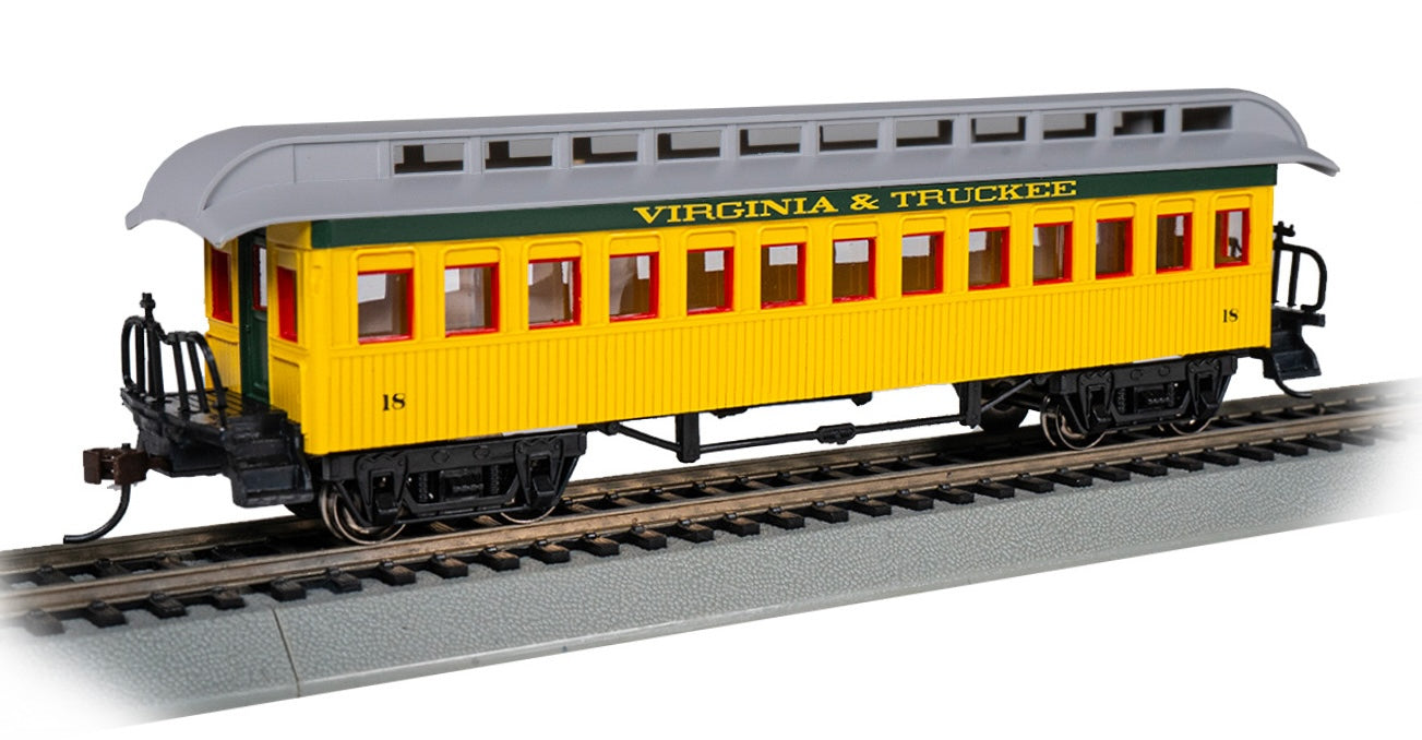 Bachmann 15107 HO Scale Wood Old Time Coach Car Virginia & Truckee V&T