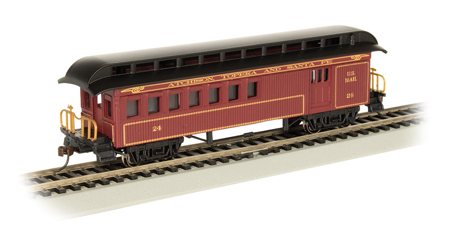 Bachmann 15204 HO Scale Wood Old Time Combine Santa Fe ATSF 24
