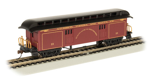 Bachmann 15304 HO Scale Wood Old Time Baggage Car Santa Fe ATSF