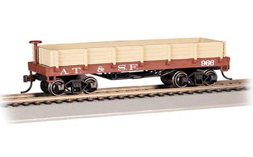 Bachmann 15401 HO Scale Old-Time Gondola Santa Fe ATSF 966