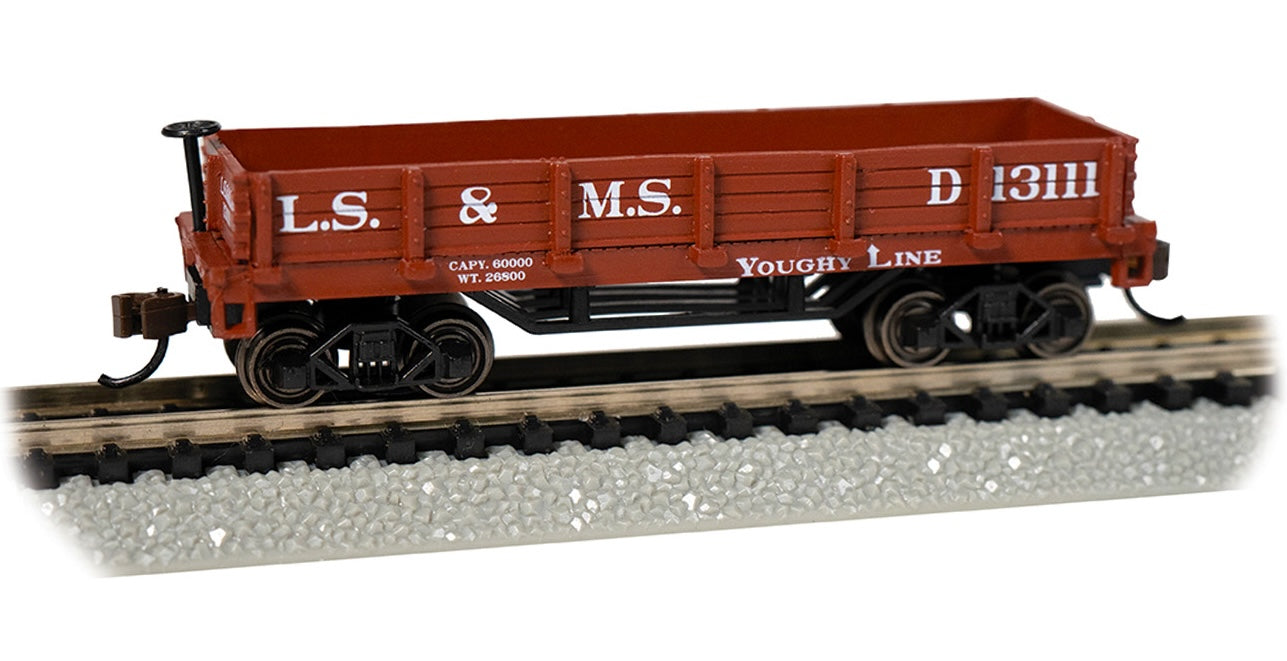 Bachmann 15455 N Scale Old-Time Gondola Lake Shore & Michigan Southern