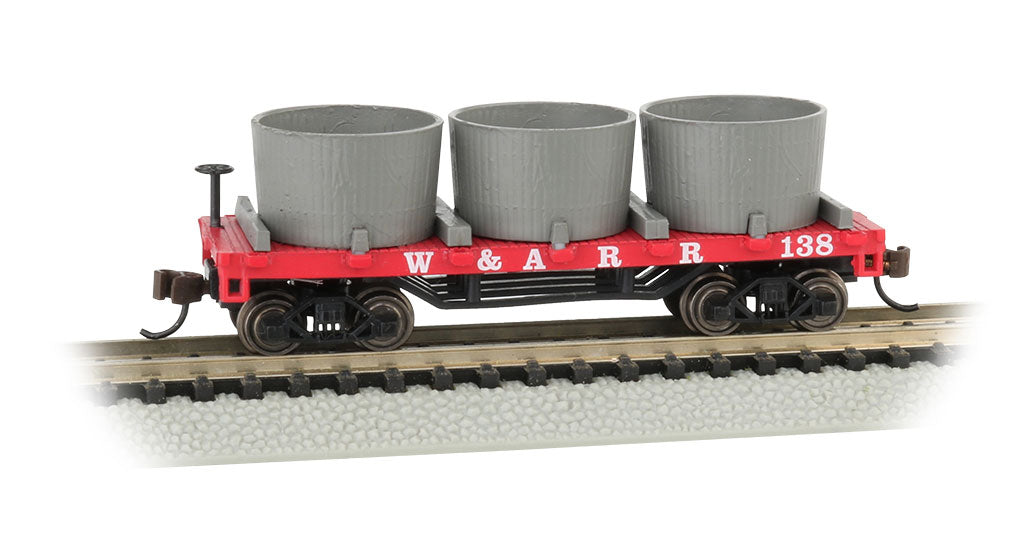 Bachmann 15551 N Scale Old-Time Water Tank Car Western & Atlantic W&A