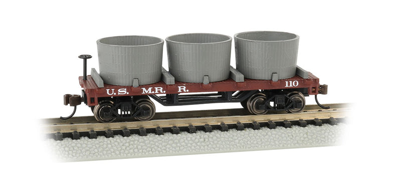 Bachmann 15554 N Scale Old-Time Water Tank Car US Military Railroad