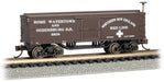 Bachmann 15658 N Scale Old-Time Wood Boxcar Rome Watertown & Ogdensberg