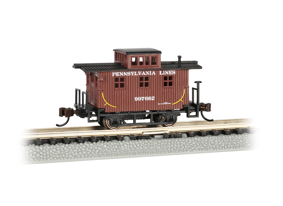 Bachmann 15754 N Scale Wood Old Time Caboose Pennsylvania Lines