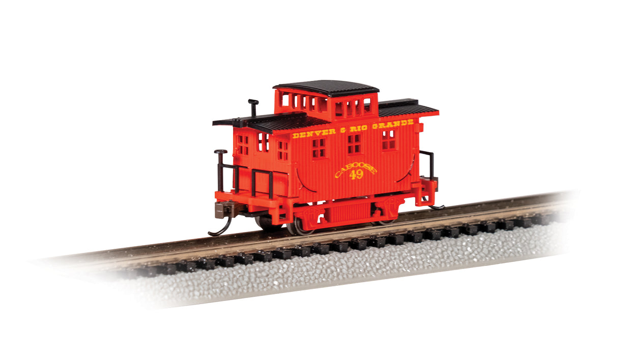 Bachmann 15759 N Scale Wood Old Time Caboose Denver & Rio Grande D&RGW 49