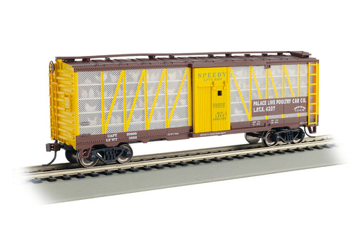 Bachmann 15903 HO Scale 40' Poultry Transport Car with Chickens Live Poultry Transit 4207