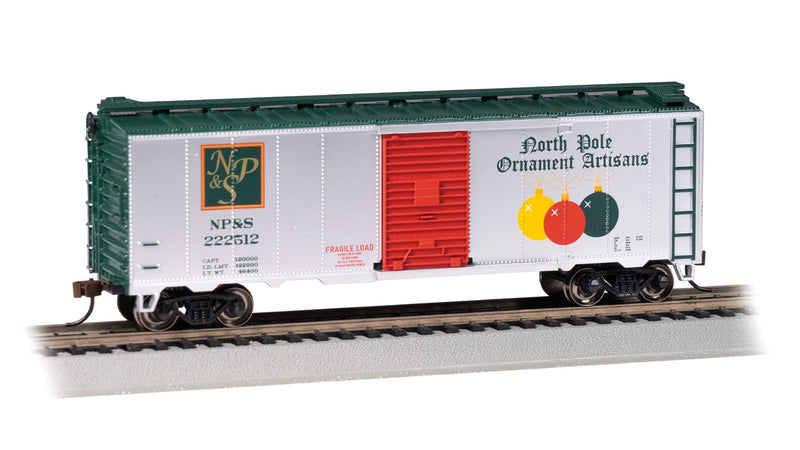 Bachmann 16024 HO Scale PS-1 40' Boxcar North Pole Ornament Artisans