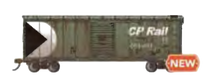 Bachmann 16030 HO Scale Workhorse Series 40' Boxcar CP Rail 60096