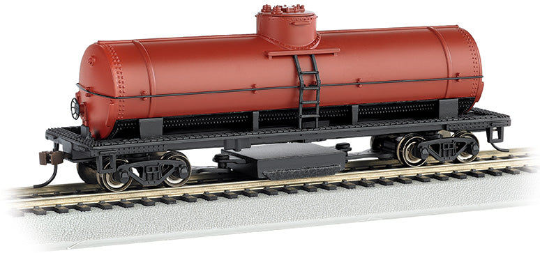 Bachmann 16303 HO Scale Track Cleaning Tank Car Oxide Red - Unlettered