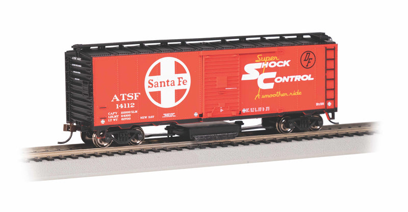 Bachmann 16324 HO Scale Track Cleaning Boxcar Santa Fe ATSF 14112