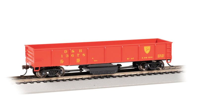 Bachmann 16340 HO Scale Track Cleaning Gondola - Delaware & Hudson D&H 13678