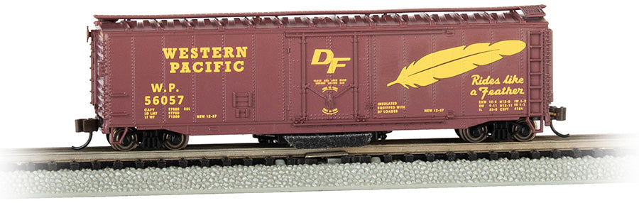 Bachmann 16367 N Scale Track Cleaning 50' Boxcar Western Pacific WP 56057
