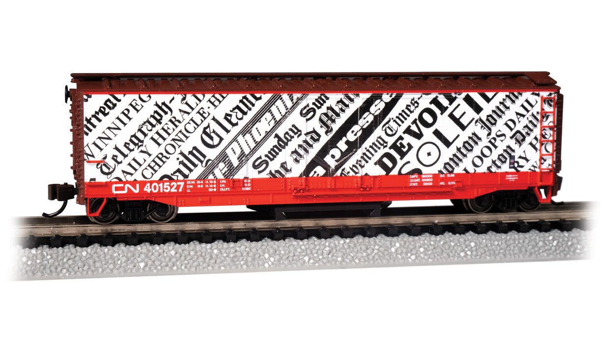 Bachmann 16372 N Scale Track Cleaning 50' Boxcar Canadian National CN 401527