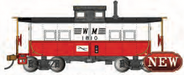 Bachmann 16827 HO Scale Northeastern Caboose Western Maryland (Circus) WM 1810