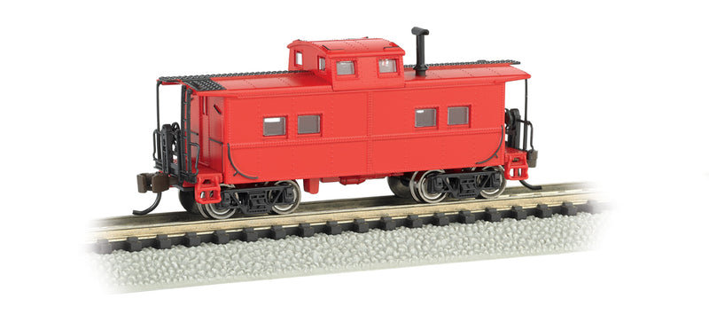 Bachmann 16856 N Scale Northeast Steel Caboose Painted Unlettered - Red
