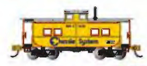 Bachmann 16871 N Scale Northeast Steel Caboose Chessie System WM 1836