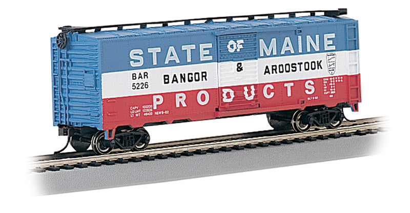 Bachmann 17038 HO Scale 40' Boxcar Bangor & Aroostook State of Maine BAR