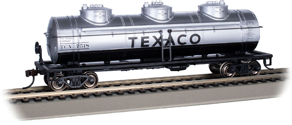Bachmann 17112 HO Scale 3 Dome Tank Car Texaco TCX 7518