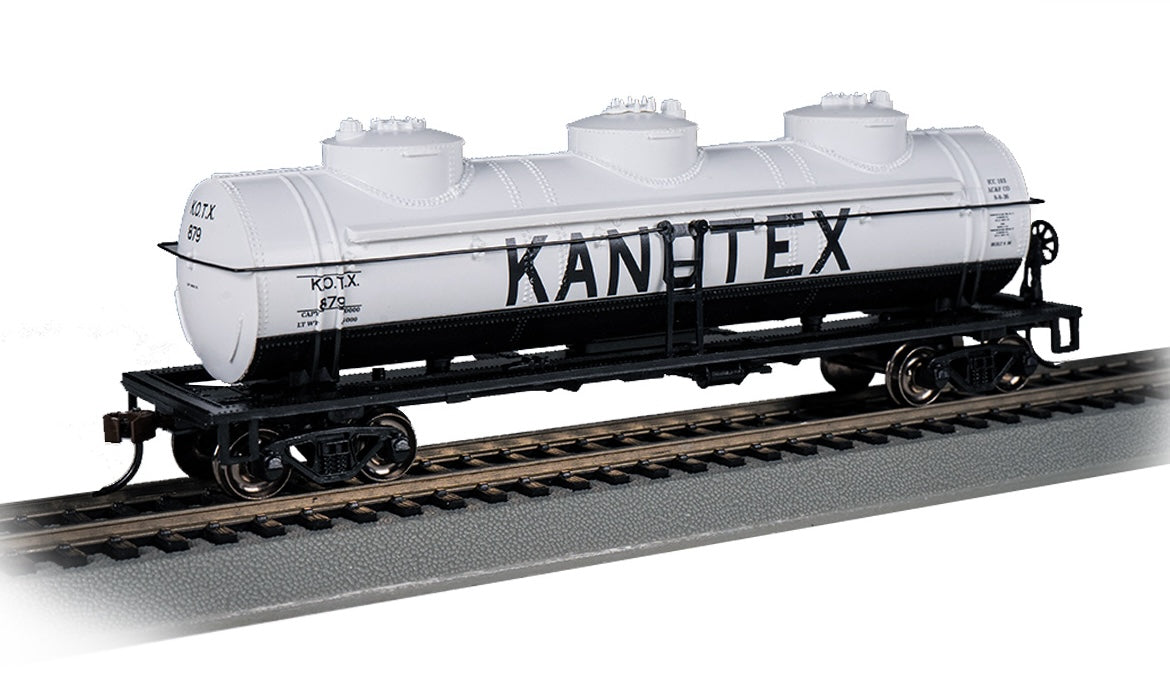 Bachmann 17113 HO Scale 3 Dome Tank Car Kanotex KOTX 879