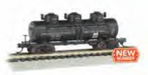 Bachmann 17163 N Scale 3 Dome Tank Car Philadelphia Quartz Co. PQX 603