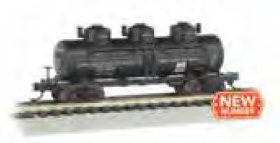 Bachmann 17163 N Scale 3 Dome Tank Car Philadelphia Quartz Co. PQX 603