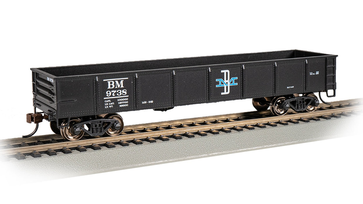 Bachmann 17223 HO Scale 40' Gondola Boston & Maine B&M 9738