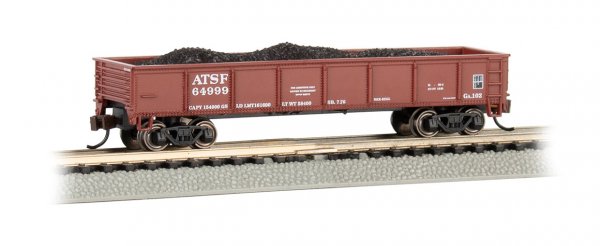 Bachmann 17251 N Scale 40' Gondola Santa Fe ATSF 64999