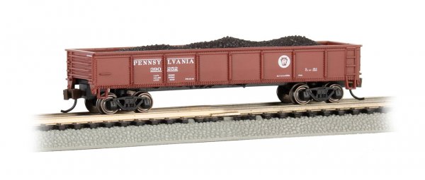 Bachmann 17253 N Scale 40' Gondola Pennsylvania PRR 390252