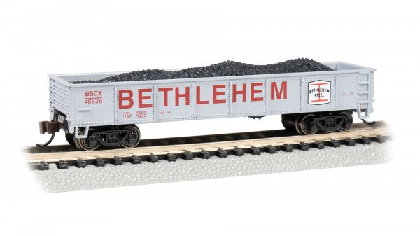 Bachmann 17256 N Scale 40' Gondola Bethlehem Steel BSCX 46636