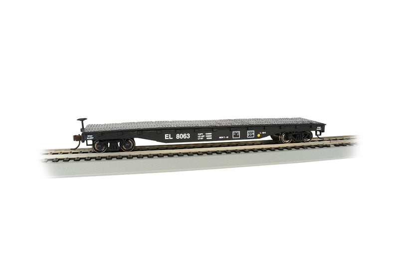 Bachmann 17304 HO Scale 52' Flatcar Erie Lackawanna EL 8063