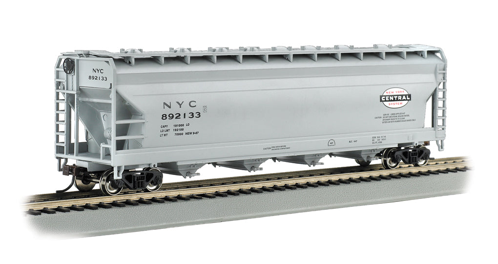 Bachmann 17523 HO Scale 56' ACF Centerflow Covered Hopper New York Central NYC